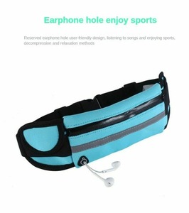 Réglable Léger Imperméable Respirant Polyester/Nylon Courir Taille Ceinture De Soutien Protection Professionnelle Poche À Fermeture Éclair - Product Image 3