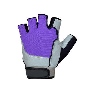 Guantes de Gimnasio Cómodos de Medio Dedo para Hombre, Diseño Personalizado, Accesorio de Fitness para Ciclismo y Levantamiento de Pesas, Neopreno y Cuero, Venta al Por Mayor - Product Image 2
