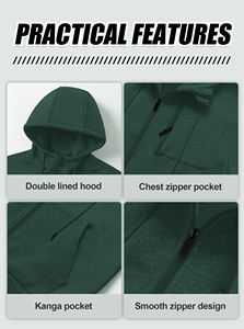 แจ็กเก็ตมีซิปแบบสวมหัวโอเวอร์ไซส์สำหรับผู้ชายเสื้อแจ็คเก็ตผ้าฝ้ายปักลายมีซิปสำหรับใส่ไปยิมเสื้อผ้าลำลองแฟชั่นสำหรับฤดูหนาว - Product Image 5