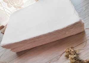 กระดาษสีฝ้าย300gsm ขนาดใหญ่สีขาวขนาด30ซม. x 42ซม. ดีไซน์แบบ A3ทำด้วยมือสไตล์เทพนิยาย - Product Image 4