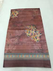 Sari en coton doux auto-soie tissu doux 6.30 coupe meilleure qualité sari en tissu - Product Image 4