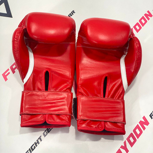 Gants de boxe en cuir véritable sur mesure OEM, professionnels, confortables, rembourrés, pour arts martiaux, Muay Thai, MMA - Product Image 3