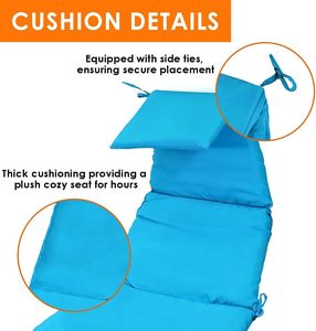Coussin de remplacement et tissu pour parasol pour chaise longue suspendue d'extérieur, chaise hamac suspendue - Product Image 3