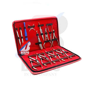 Kit de instrumentos de alicates de ortodoncia Dental de acero inoxidable de alta calidad, 18 piezas con estuche, bolsa Manual - Product Image 4