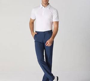 Pantalon de jogging pour homme en mélange polyester/coton, velours côtelé, infroissable, avec cordon de serrage, confortable, décontracté, vêtement de sport, logo personnalisé - Product Image 2