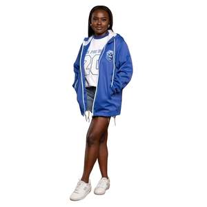 Zeta All Weather Windbreaker <b>Jacket</b> with Hood and ZPB Logo for Sorority Events and Outdoor Apparel - Product Image 1