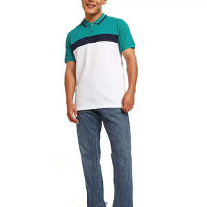 YITE Custom Logo Streetwear <b>Stripe</b> <b>Men's</b> Button up Oversized Polo <b>T</b> <b>Shirt</b> Bulk High Quality Cotton Short Sleeve <b>Shirts</b> for <b>Men</b> - Product Image 3