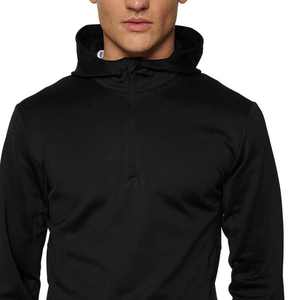 เสื้อฮู้ดดี้ผู้ชายสไตล์สตรีทคุณภาพสูง ทรงหลวม ดีไซน์ไหล่ตก ผลิตจากผ้าฝ้าย มีกระเป๋าซิป - Product Image 3