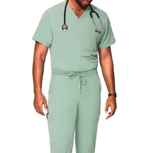 Short Sleeve Nurse Fig Scrubs Uniforms <b>Sets</b> Medical Nursing Scrubs for <b>doctor</b> Custom Scrubs Suit Hospital Uniforms - Product Image 2