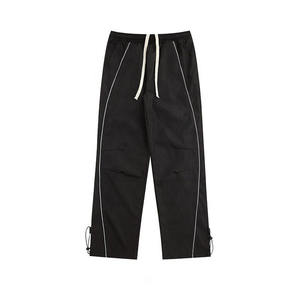 Pantalones Deportivos Holgados de Cintura Elástica para Mujer, Estilo Urbano, Invierno, Cintura Media, Ajuste Holgado, Térmicos, de Algodón, Pierna Ancha, Ecológicos, Resistentes al Viento - Product Image 1