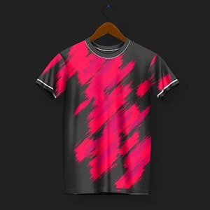 เสื้อฟุตบอลสีดำสีแดงเสื้อยืดพิมพ์ลายเต็มตัวเสื้อกีฬาทีมฟุตบอล - Product Image 3