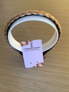 Unprocessed Raw Material Making Thick <b>Braided</b> Original Human Hairband in Blond Color - Product Image 4