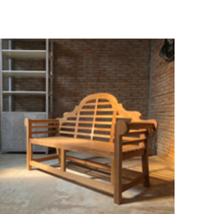 Banco Moderno Marlboro para Exteriores, Bancos de Madera Maciza para Patio, Muebles de Jardín para Parque - Product Image 5