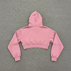 Crop top avec capuche et crop top tendance pour femmes, dernier design, crop tops à capuche respirants, vêtements de sport pour femmes, sweats à capuche pour femmes - Product Image 3