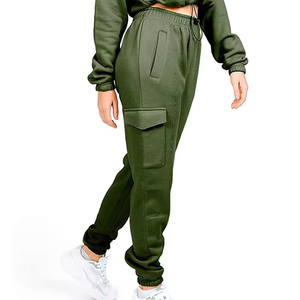 Ensemble de survêtement 2 pièces pour femme, coupe oversize, avec poches avant, en coton, modèle 2026 - Product Image 2