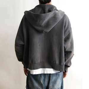 Conjunto de sudaderas con capucha y pantalones de chándal acampanados con cremallera de gran tamaño para hombre - Product Image 4