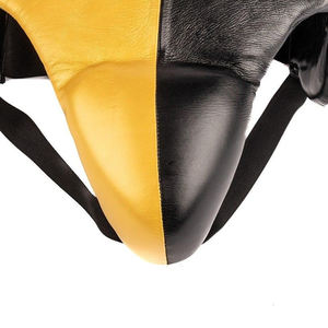 Color amarillo negro nueva llegada cuero PU para hombres cómodos hechos a medida hombres ropa de boxeo protectores de ingle - Product Image 5
