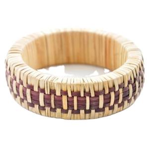 2021 Trendy High Quality Adjustable Bamboo Weave Cuff Fashionable Jewelry Bangles for <b>Girls</b> & Women - Product Image 4