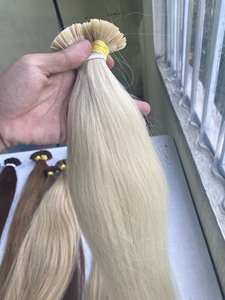 Extensions de cheveux à pointe de kératine italienne pre-collée, cheveux humains à Double dessin, pointe U/pointe plate/pointe I, prix de gros - Product Image 5