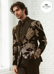 Esmoquin clásico de boda para hombre, conjunto de 2 piezas, chaqueta negra, pantalones, traje elegante para hombre, chaqueta personalizada, trajes de cena de Graduación - Product Image 4