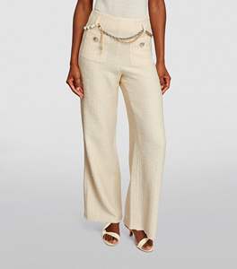 Hip Hop Style Streetwear couleur blanche surdimensionné léger poids large jambe pantalon pour femmes personnalisé polaire Soft Shell matériel pantalon - Product Image 4