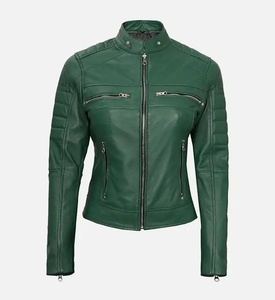 Chaqueta de cuero PU de moda para mujer bolsillos con cremallera, ajuste Delgado, pedidos a granel bienvenidos, proveedor fino - Product Image 3