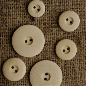 Boutons en os et corne naturels avec perles élégantes Décorations écologiques pour vêtements de manteaux en jean - Product Image 3