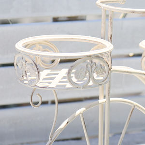 المعادن زهرة عرض موقف مصنع حامل Wroght الحديد دراجة حامل زهور حامل أوعية - Product Image 5