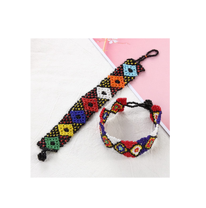 Best Selling Bohemian Cotton Fabric Embroidery Friendship <b>Braided</b> Bracelet Good Quality at Under Your Budget - Product Image 6
