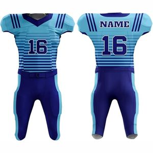 Maillot de football américain unisexe adulte respirant de haute qualité à bas prix, manches courtes, personnalisable, 100% polyester - Product Image 1
