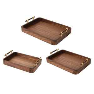 Plateau rond en bois durable MA CRAFT INDIA, finition naturelle, grande taille, plateau et plat pour utilisation en restaurant, plateaux faits à la main - Product Image 2