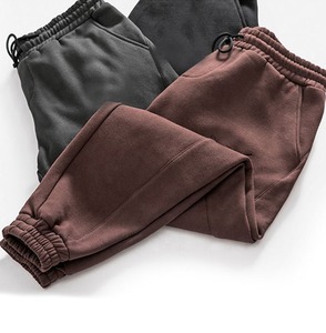 Custom Logo High Quality Hip Hop <b>Trousers</b> Oversized Stacked Sweat Pants <b>Men</b> Distressed Embroidery <b>Baggy</b> Sweatpants - Product Image 4
