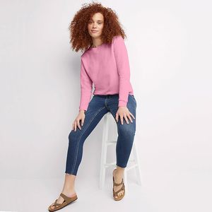 Women's Long Sleeve Cropped Pullover Sweatshirt Crewneck 3D Embroidered Silicone Printed Tops for Autumn Season - Product Image 5