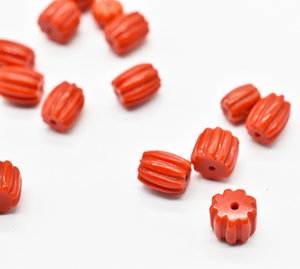 Aaa lớp San hô khắc hạt phòng thí nghiệm tạo ra Loose đá quý hạt cho vòng cổ & đồ trang sức làm - Product Image 2