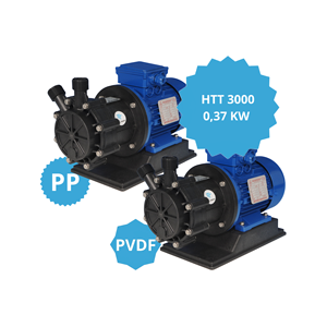 Reliable magnetic turbine pumps model HTT 3000 PP PVDF with motor 0,37kw IEC 71 2P made of plastic for acid handling water pump - Product Image 2