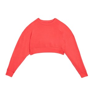 Nouveauté 2026 Sweat-shirt d'hiver décontracté pour femme, chaud, col rond, épaules tombantes, manches longues, coupe courte, coupe ample, écologique - Product Image 6
