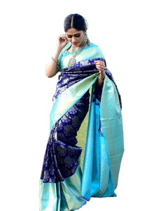 Último diseñador All-Over Rich Pallu Jacquard Work Saree para adultos para ocasiones especiales - Product Image 1