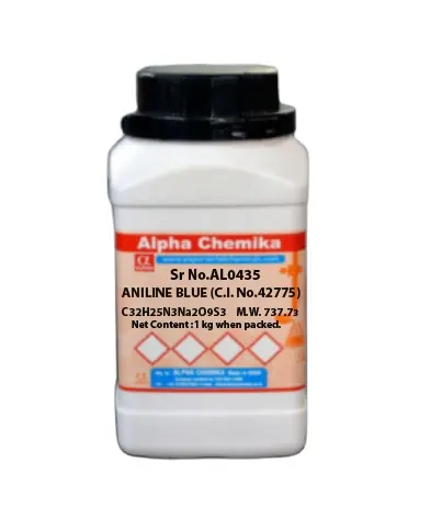 Manufacturer Of ANILINE BLUE C.I No.42775 Indian manufacturer and supplier laboratory chemicals best price best quality