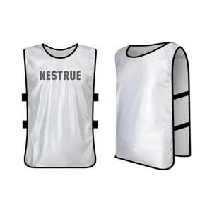 เสื้อกีฬาผ้าตาข่ายเสื้อฟุตบอลเสื้อ100% ผ้าโพลีเอสเตอร์สำหรับฝึกซ้อมมีหลายสี - Product Image 4