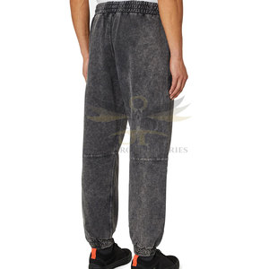 Pantalon de survêtement pour hommes de couleur unie délavé à l'acide pantalon de survêtement à séchage rapide de qualité supérieure - Product Image 3