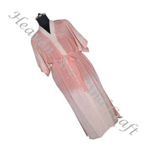 KL010 2024 High Quality Vintage Sari Kimono Long <b>Robe</b> <b>Women</b> Silk Long Jacket for Ladies Sari Kimono Long Bohemian Summer Kimono - Product Image 3