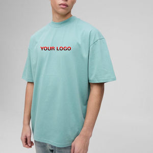 Fait sur mesure 100% coton 300 GSM vêtements de sport oversize à épaules tombantes T-shirts pour hommes tenue décontracté T-shirt léger coupe carrée - Product Image 4