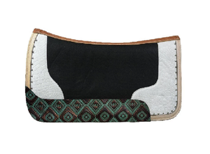 100% feutre de laine couverture de selle profilée occidentale confort optimal équipement de cheval travail en cuir coussinets équestres pour selle - Product Image 3