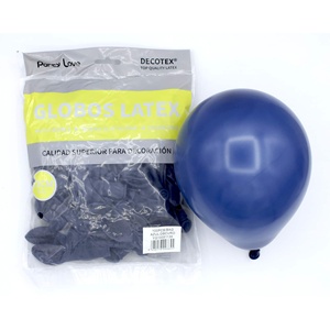Palloncini in lattice Party Love 12 cm blu scuro, confezione da 100 pezzi, decorativi - Product Image 1