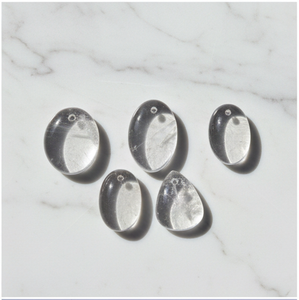 Lot de pierres précieuses en quartz clair naturel de haute qualité, cabochon, pierres brutes, conçu pour la fabrication de bijoux de guérison et l'artisanat créatif - Product Image 2