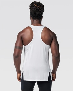 Débardeur en nylon spandex personnalisé OEM pour hommes vêtements de sport de gymnastique Stringer musculation Fitness grande taille à la mode - Product Image 4