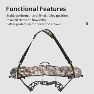 Tir à l'arc fronde cames composé arc sac transportant bandoulière support camouflage composé arc étui arc fronde pour chasse tir - Product Image 3