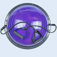 Ballon d'équilibre gonflable PUREFLEX PFPB003 pour entraînement à domicile avec pompe à air et tubes d'exercice détachables (matériaux PVC/ABS) pour squats et entraînement complet du corps