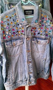 Veste en jean pour femme, denim bleu, coupe ajustée, manches longues, style vintage décontracté - Product Image 2