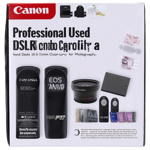 Appareil photo reflex numérique professionnel d'occasion avec objectif zoom 18-55 mm et kit de 3 objectifs pour la photographie - Product Image 2